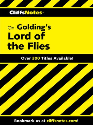 cover image of CliffsNotes on Golding's Lord of the Flies